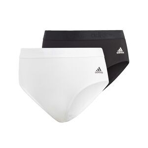 adidas Smart Cotton Bikini Underwear 2-Pack, Black/White, X-Large